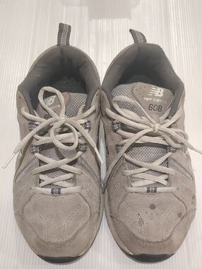 New Balance 608 Men's Grey Suede Athletic Sneakers